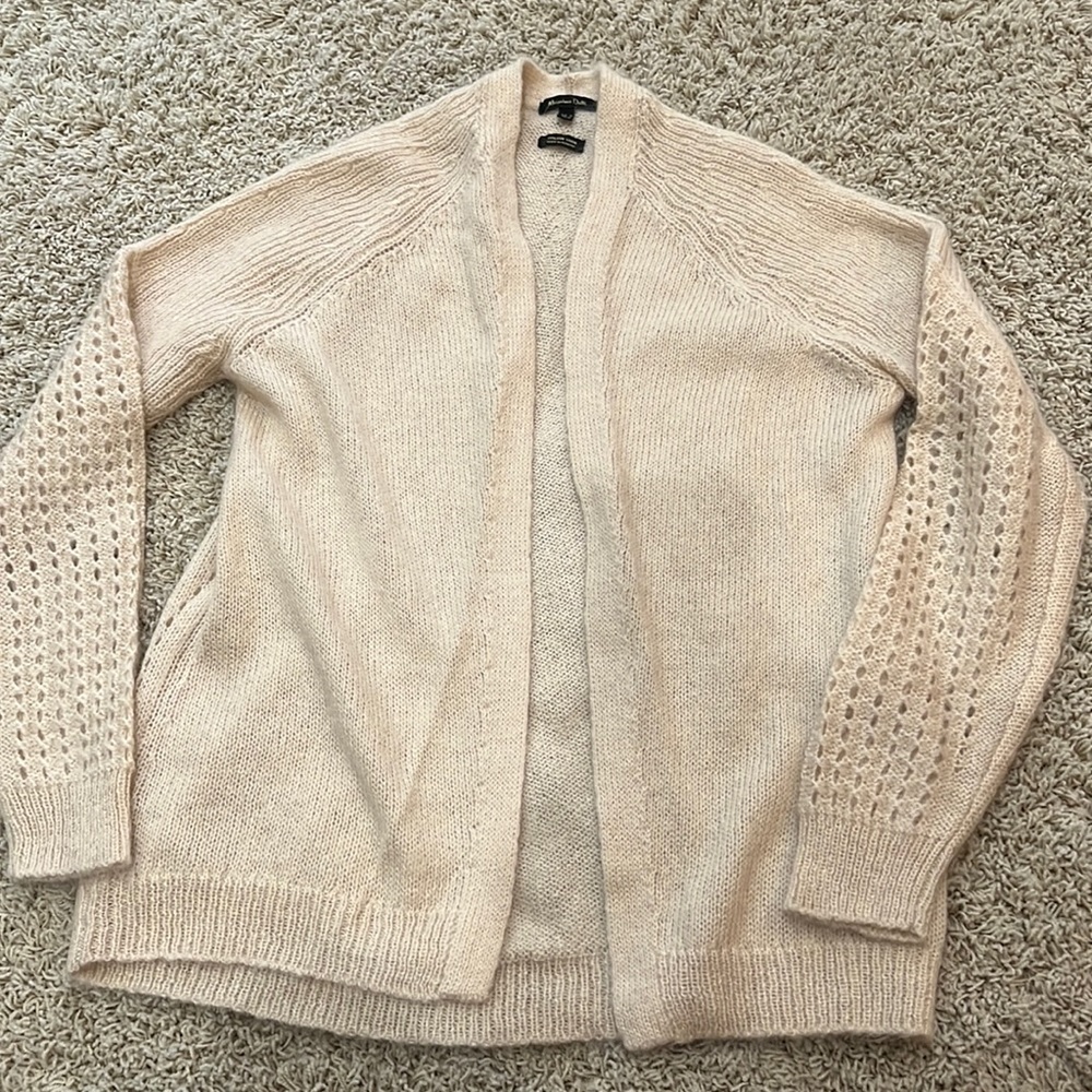Mossimo Dutti pale pink open cardigan size M